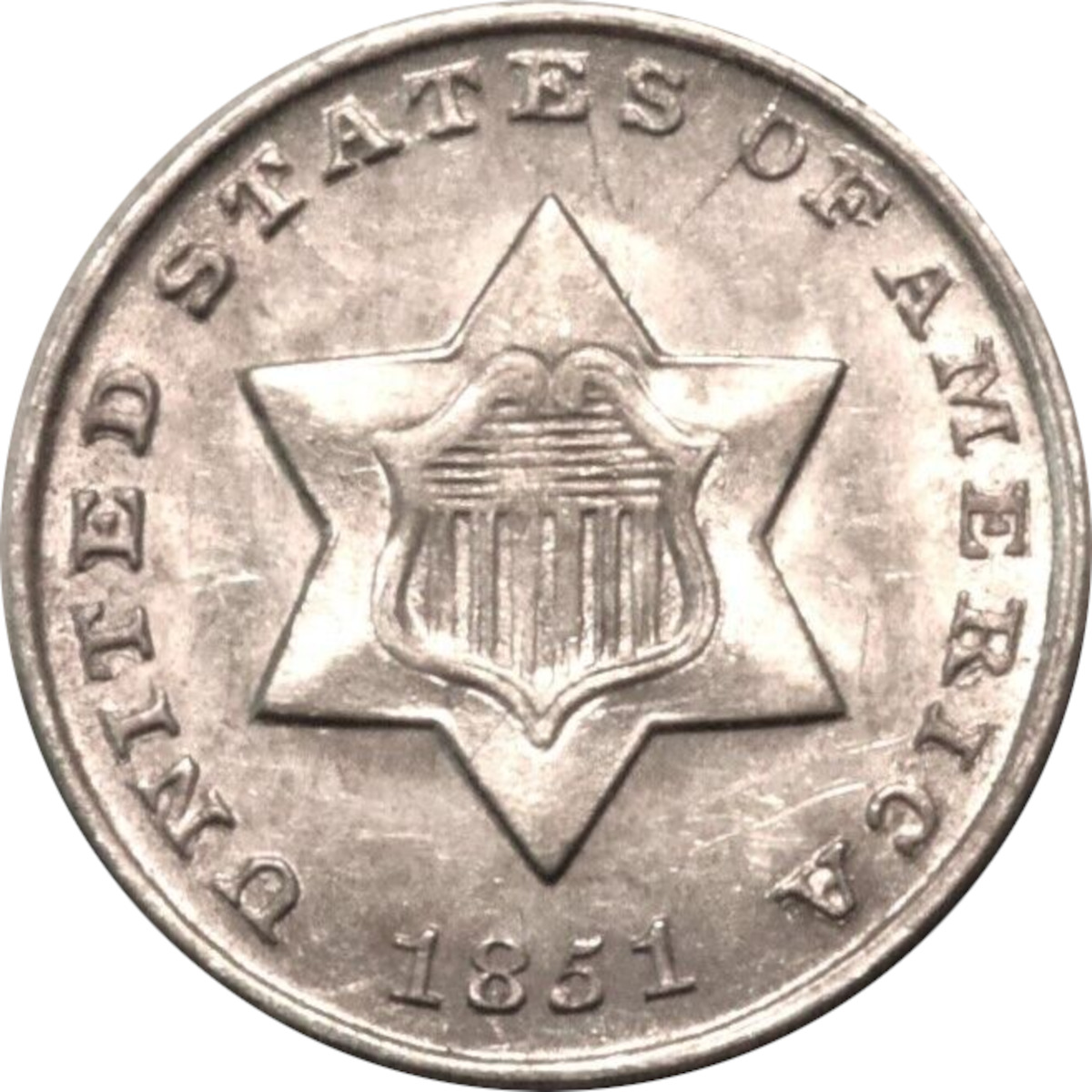 1851-3CS-Three-Cent-Silver-#3